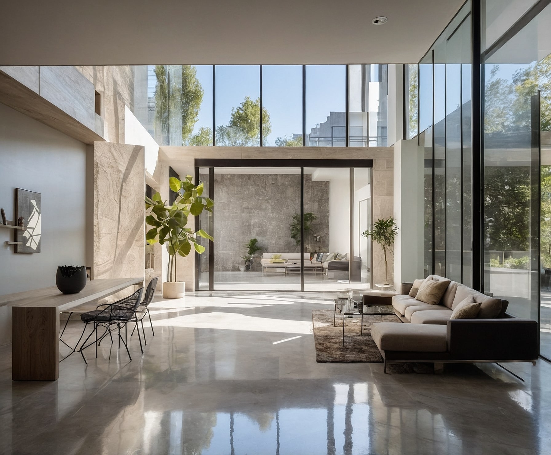Residencia de lujo moderna en entorno urbano